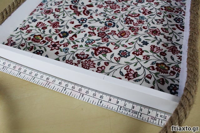 DIY: Δίσκος με σχοινί και ύφασμα