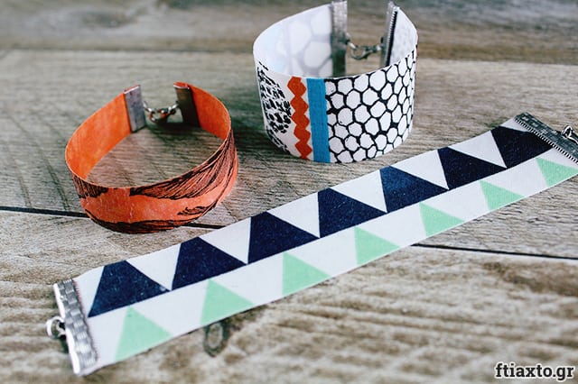Κόσμημα με decoupage σε ύφασμα