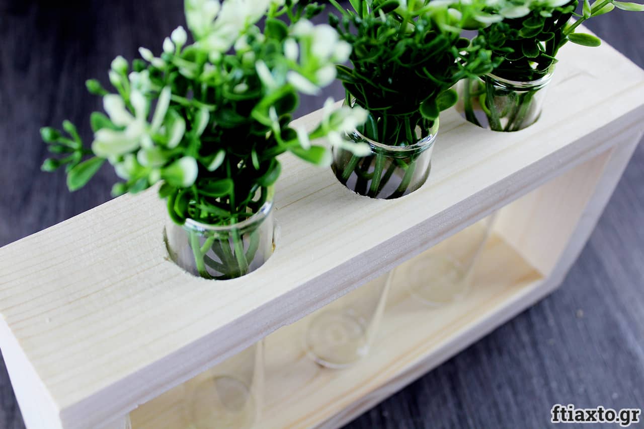 diy βάζο με δοκιμαστικούς σωλήνες