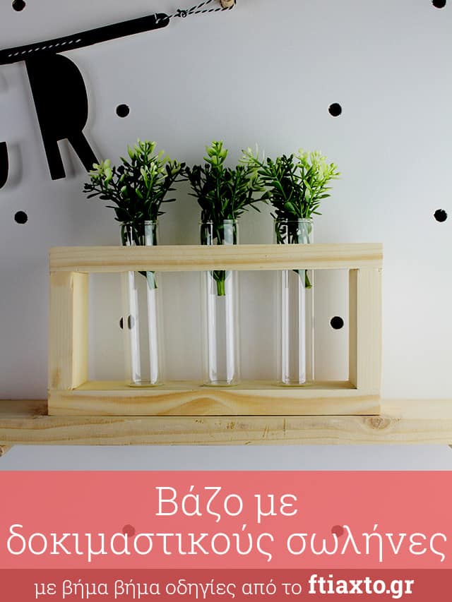 diy βάζο με δοκιμαστικούς σωλήνες