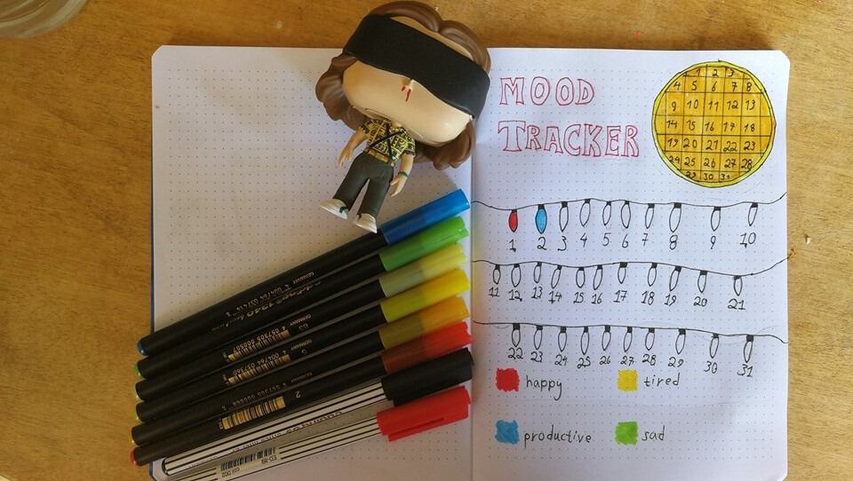 Mood tracker ιδέες για το bullet journal σου!